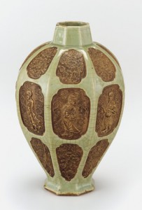 brown-dec-vase Yuan Celadon Vase, Freer Sackler Col.