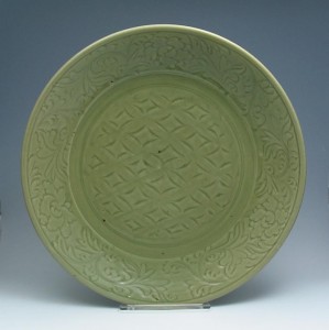 Ming Lonquan Celadon Charger