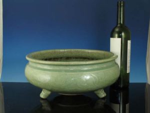 Large Chinese Ming Celadon Incense Burner