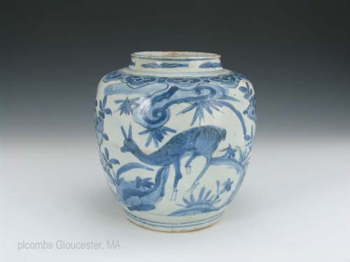 ming deer jar"