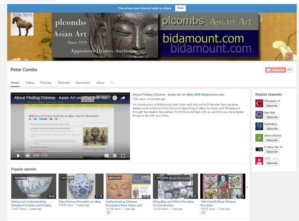plcombs Chinese-Asian Art on YouTube