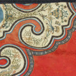 Detail Chinese Woman's silk robe Ruyi pattern